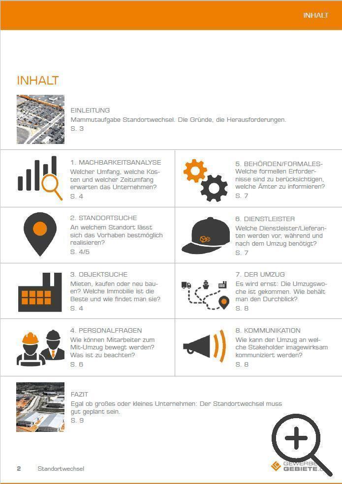 Whitepaper Standortwechsel Inhalt