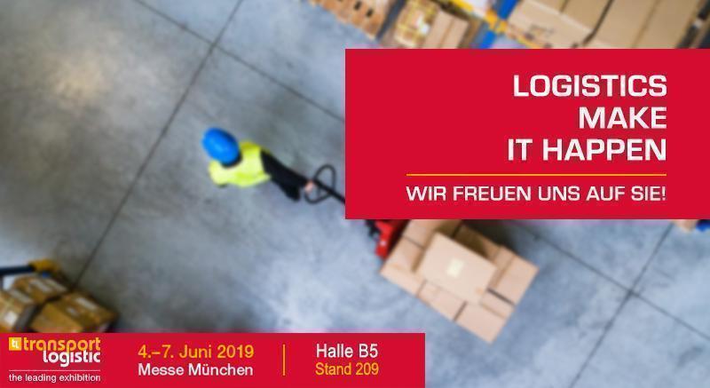 Besuchen Sie uns vom 04. - 07. Juni 2019 auf der transport logistic 2019 in München